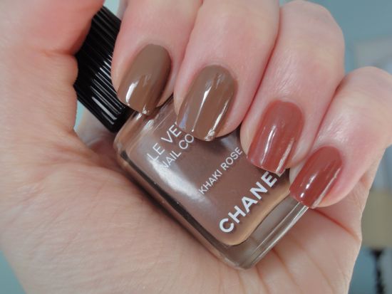 Chanel Khaki Rose and CND Chocolate Milk Chanel Khaki Rose and CND Chocolate Milk