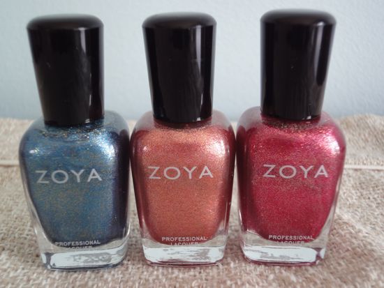 Crystal, Tiffany and Gloria - Zoya Flame Collection Crystal, Tiffany and Gloria - Zoya Flame Collection