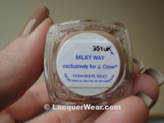Essie Milky Way, label Essie Milky Way, label
