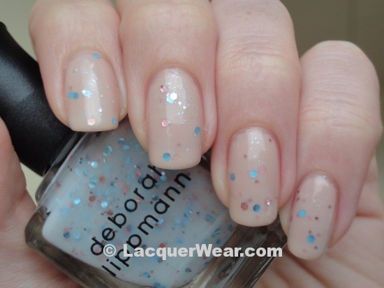 Deborah Lippmann Glitter in the Air over Naked Deborah Lippmann Glitter in the Air over Naked