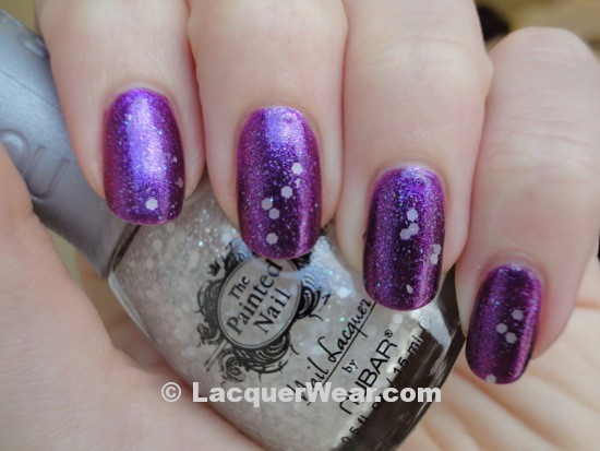 The Painted Nail Legendary Lavender with Moon Drop Top Coat The Painted Nail Legendary Lavender with Moon Drop Top Coat