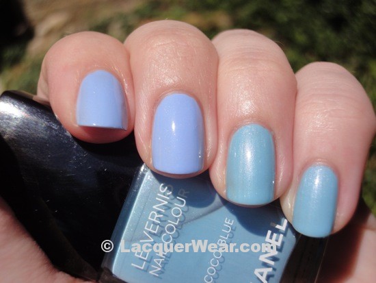 Essie Bikini So Teeny, Chanel Coco Blue Essie Bikini So Teeny, Chanel Coco Blue